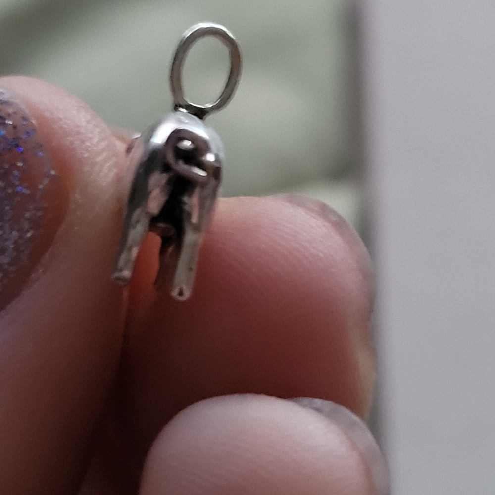 .925 Solid Sterling Silver Pig Charm - Picture 4 of 8